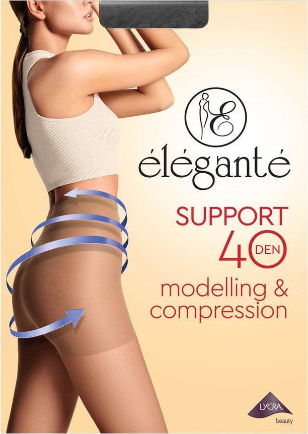 Колготи жіночі Elegante Support 40 nero р.6