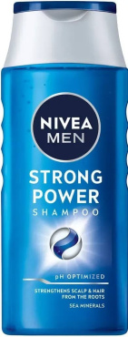 Шампунь для чоловіків Nivea strong power 250 мл
