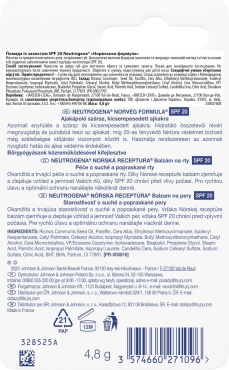 Помада Neutrogena норвежская формула с защитой SPF 20 фото 1