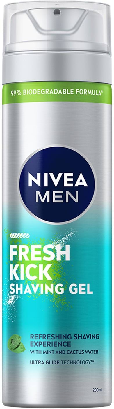 Гель для гоління Nivea Men Fresh Kick 200 мл