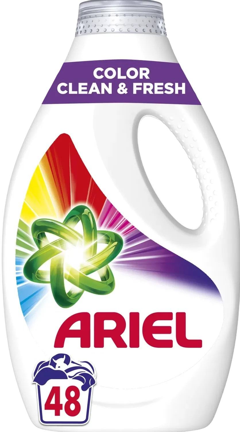 Гель для прання Ariel color clean & fresh 2.4 л