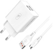 Сетевое зарядное устройство SkyDolphin SC30V: адаптер 2 x USB 2.1A 1 шт., кабель Micro USB 1 шт. фото 2
