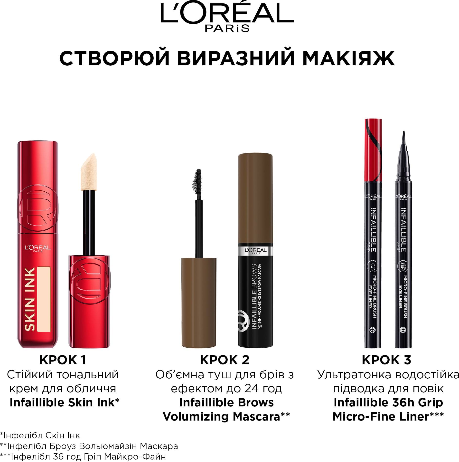 Туш для брів L'Oreal Paris Infaillible Brows об'ємна з ефектом до 24 годин світло-коричнева 4.9 мл фото 4