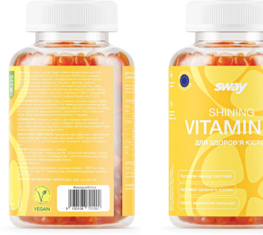 Диетическая добавка Sway Shining Vitamin D Витамин Д желейные пастилки пектиновые 60 шт. фото 2