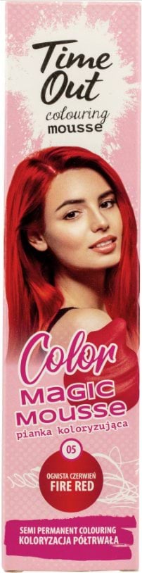 Тонирующий мусс для волос TIME OUT Color Magic Mousse оттенок 05 Fire Red, 75 мл