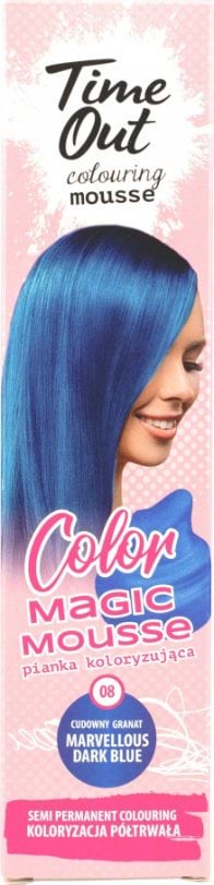 TIME OUT тонуючий мус для волосся Marvellous Dark Blue, 75мл