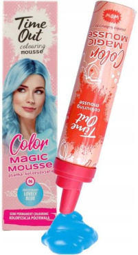 Тонирующий мусс для волос TIME OUT Color Magic Mousse оттенок 06 Lovely Blue 75 мл фото 2