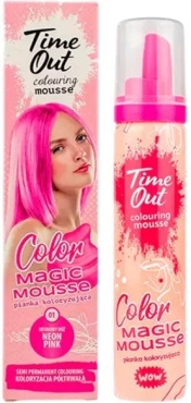 Тонирующий мусс для волос TIME OUT Color Magic Mousse оттенок 01 Neon Pink 75 мл фото 2