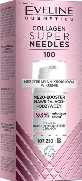 Зволожувальний мезо-бустер для обличчя Eveline Cosmetics Collagen Super Needles 100, 50 мл