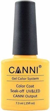 Гель-лак Canni 231 пастельний жовтий 7.3 мл фото 1