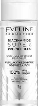 Освежающий мезо-тоник для лица Eveline Super Needles с ниацинамидом 150 мл