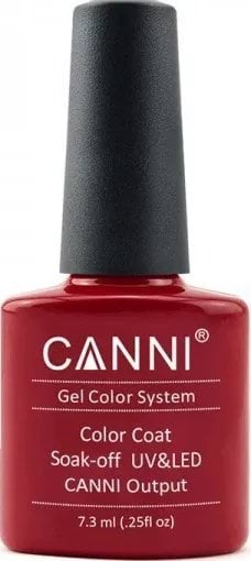 CANNI Гель-лак 027 темно-червоний, 7,3мл