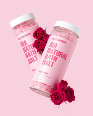 Соль для ванны Mr.Scrubber Sia Natural Bath Salt Wild Rose парфюмированная 600 г