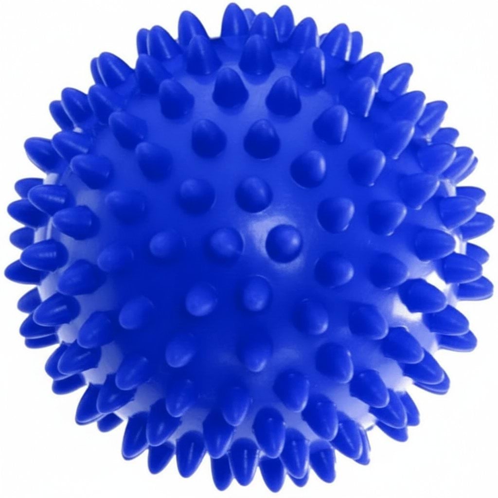 Масажний м'ячик EasyFit PVC жорсткий синій 7.5 см