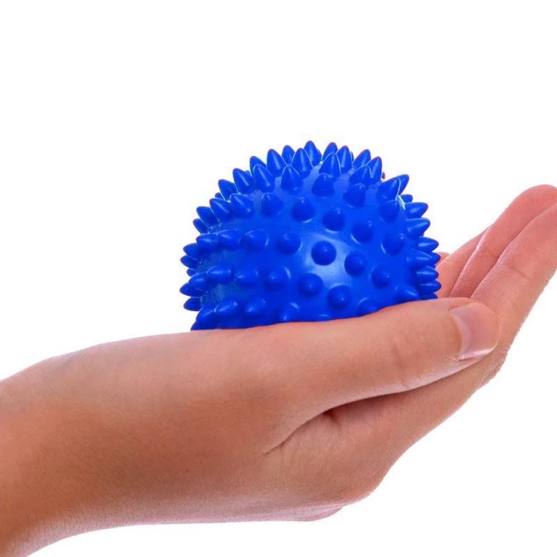Массажный мячик EasyFit PVC жёсткий синий 7.5 см
