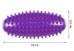 Массажный ролик EasyFit Almond овальный с шипами фиолетовый 16 см х 6.5 см