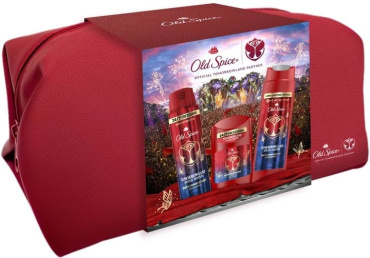 Подарунковий набір Old Spice Captain: гель для душу 250 мл, дезодорант-стік 50 мл, аерозольний дезодорант 150 мл, косметичка 1 шт. фото 1
