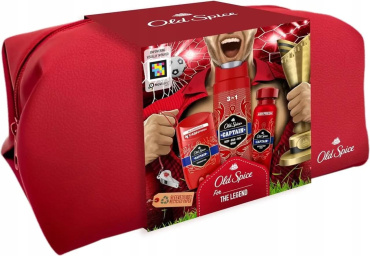 Подарунковий набір Old Spice Captain: гель для душу 250 мл, дезодорант-стік 50 мл, аерозольний дезодорант 150 мл, косметичка 1 шт. фото 2