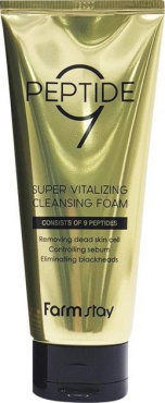 Пенка для умывания FarmStay Peptide 9 Super Vitalizing очищение и увлажнение кожи 180 мл