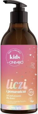 Гель для душу ONLYBIO Body in Balance Kids Лічі та апельсин дитячий 400 мл