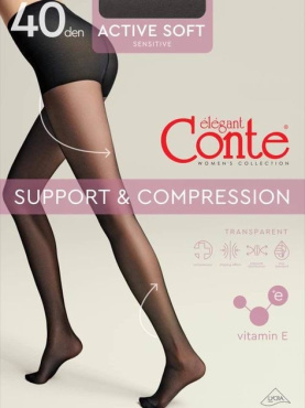 Колготи жіночі Conte Active Soft 40 bronz р.4