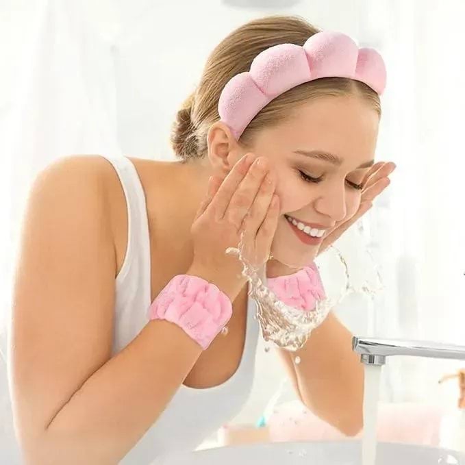 Набір для вмивання Ruby Face: косметичний обруч 1 шт., м'які браслети 2 шт. фото 5