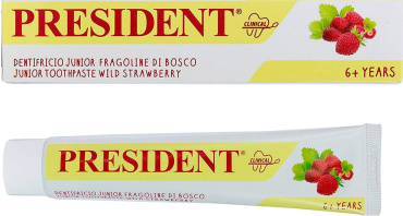 Зубна паста President Kids полуниця без фтору від 3 до 6 років 50 мл фото 2