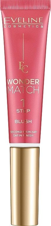 Eveline рідкі рум’яна зі спонжем wonder match №01, 14 мл