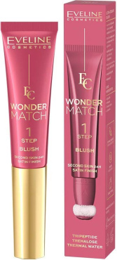 Рум’яна Eveline Wonder Match 01 зі спонжем 14 мл