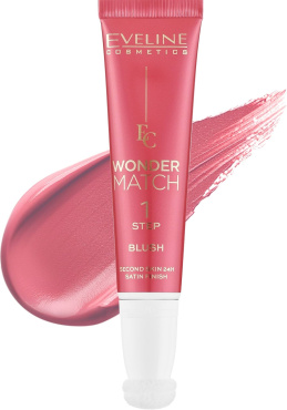 Рум’яна Eveline Wonder Match 01 зі спонжем 14 мл фото 1