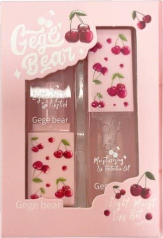 Gege Bear Подарунковий набір (олія д/губ 5,5г+бальзам д/губ 3,8г), 1шт