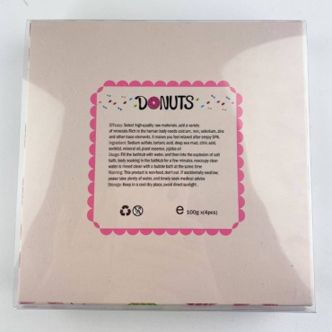 Набор бомбочек для ванны Sadoer Doughnuts в форме пончиков 4 шт. x 100 г фото 9