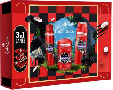 Набір Old Spice (Дезодорант стік 50 мл + Дезодорант спрей 150 мл + Гель для душу-шампунь 250 мл + Гра 3 в 1) фото 1