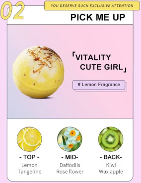 Набор бомбочек для ванны Sadoer Both Bombs с солью и сушеными цветами 4 шт. х 100 г фото 2