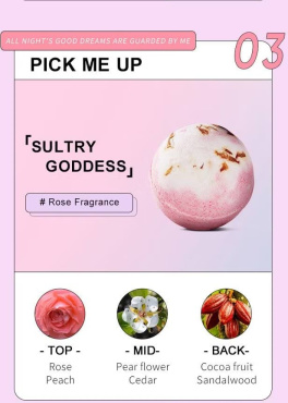 Набор бомбочек для ванны Sadoer Both Bombs с солью и сушеными цветами 4 шт. х 100 г фото 3