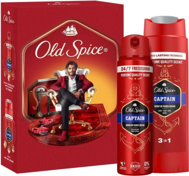 Набір Old Spice Gentleman Captain (Дезодорант спрей 150 мл + Гель для душу 250 мл)