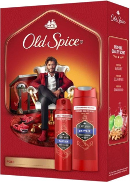 Набір Old Spice Gentleman Captain (Дезодорант спрей 150 мл + Гель для душу 250 мл) фото 1