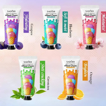 Набор кремов для рук Sadoer парфюмированные 5 шт. x 20 г фото 4