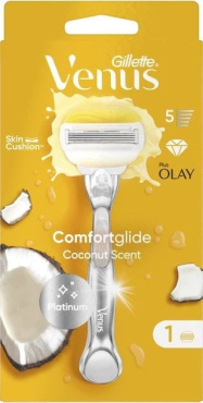 Женский станок для бритья Venus ComfortGlide Olay с кокосом с 1 сменным картриджем