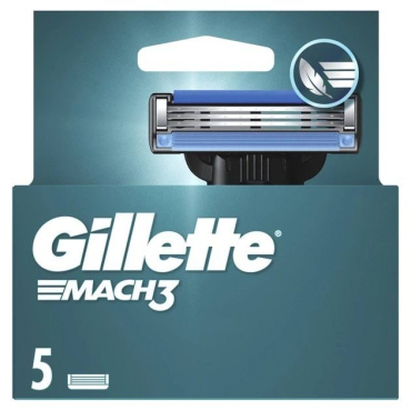 Змінні картриджі для гоління Gillette Mach3, 5 шт. фото 6