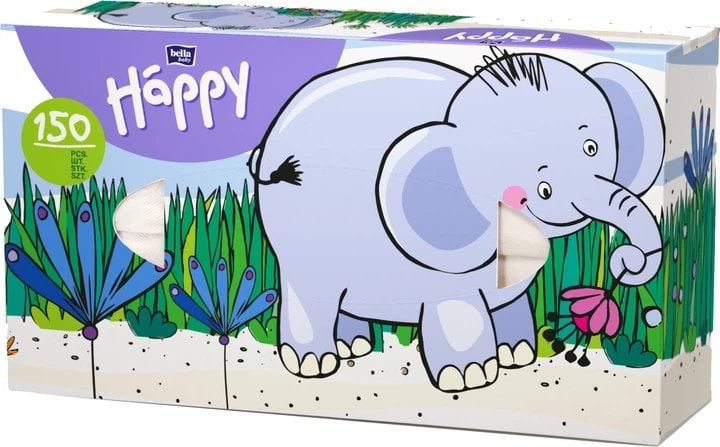 Хустинки Bella Happy універсальні двошарові 150 шт. (в асортименті)