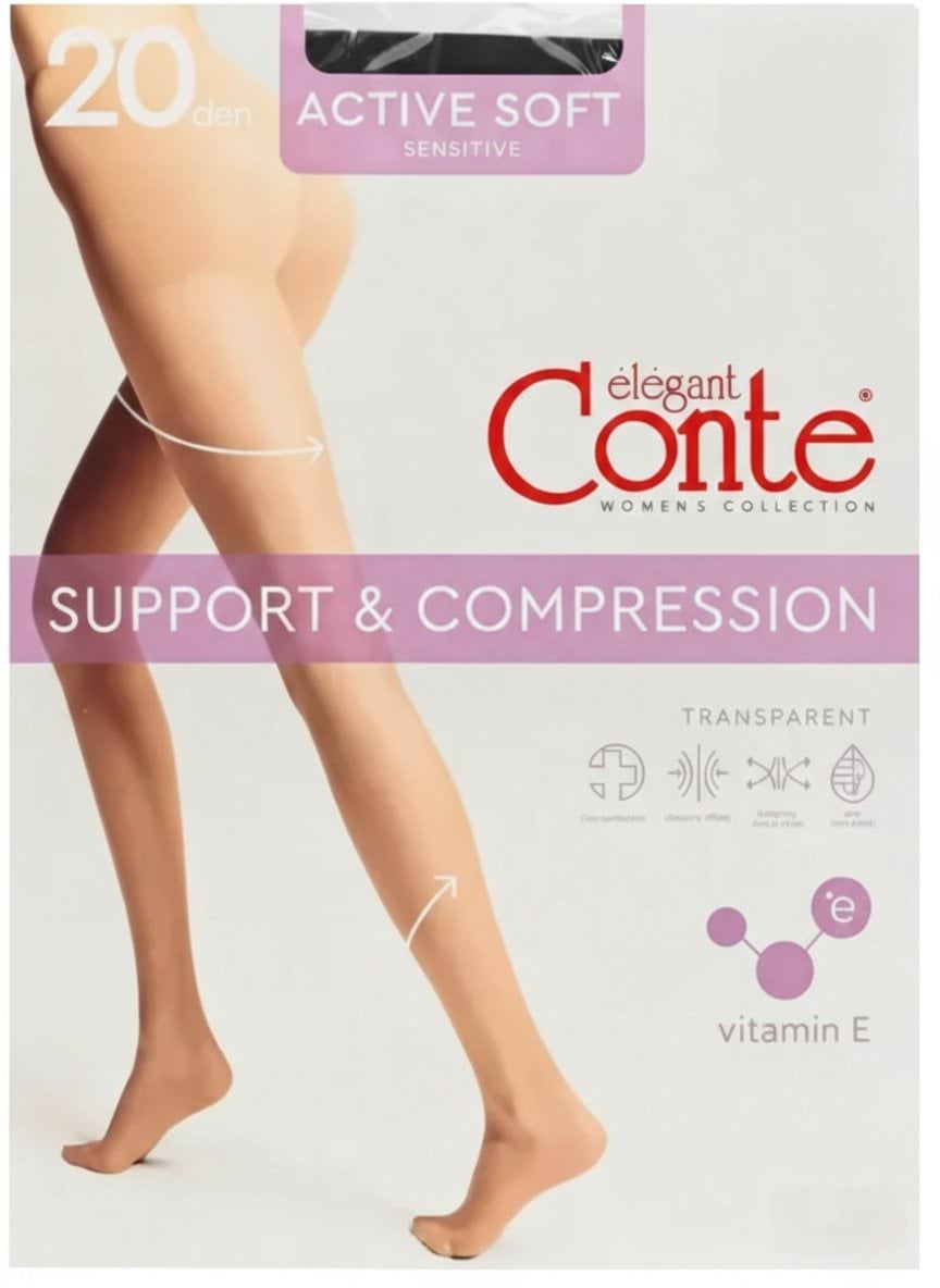 Conte колготи ACTIVE SOFT 20 (EU), р.5, Nero