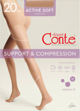 Колготки Conte Elegant Active Soft 20 Den жіночі колір natural р. 3