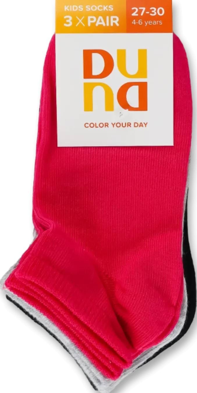 Дюна шкарпетки дитячі 1091р.20-22 малиновий набір 3 пари