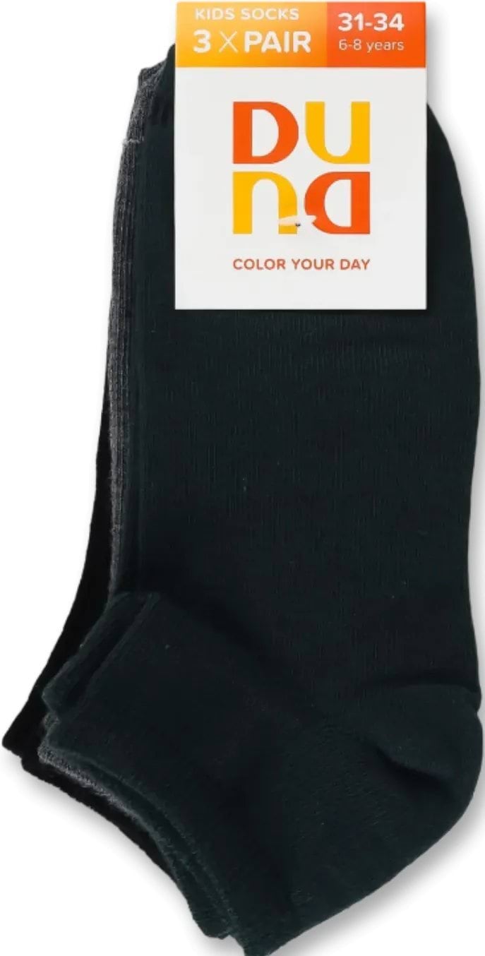 Дюна шкарпетки дитячі 1091р.20-22 чорний набір 3 пари