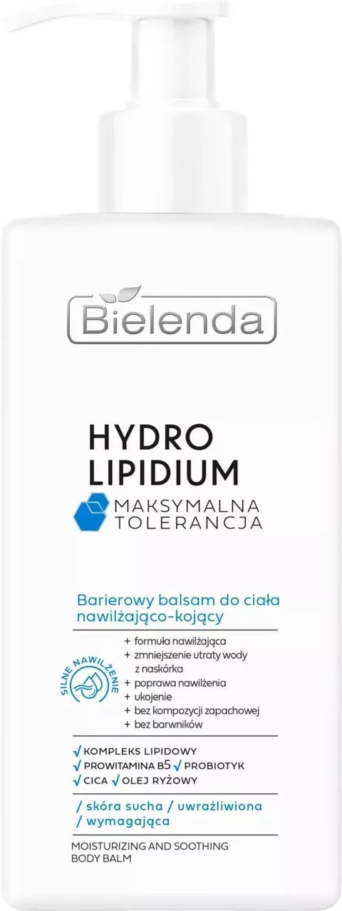 Лосьйон-бар'єр для тіла Bielenda Hydro Lipidium зволожуючий та заспокійливий 300 мл