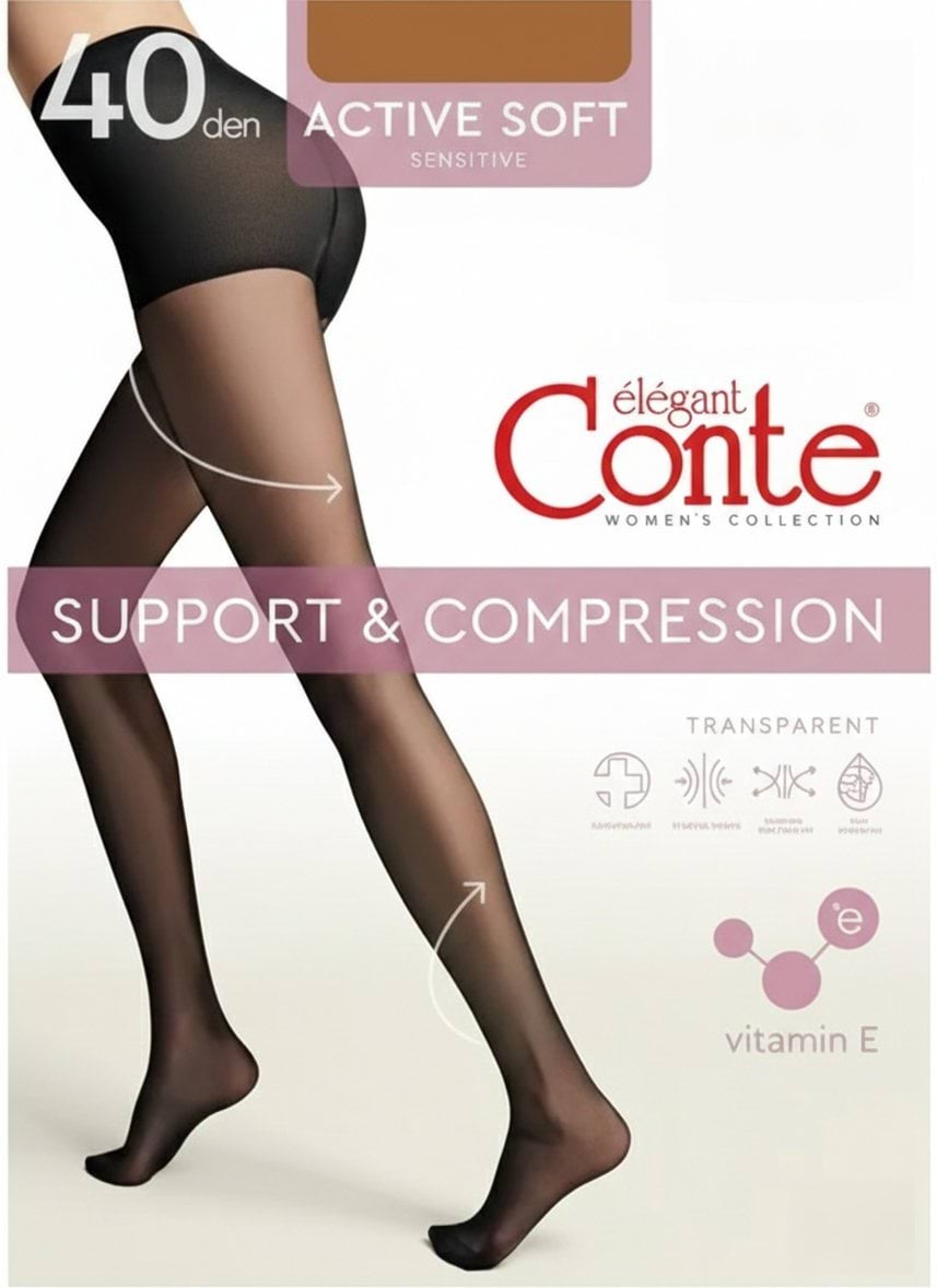 Conte колготи ACTIVE SOFT 40 (EU), р.2, Bronz