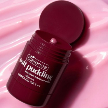 Маска для губ Bielenda Very Cherry 3 в 1 Soft Pudding поживна 12 г фото 2