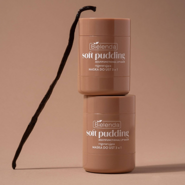 Маска для губ Bielenda Vanilla Latte 3 в 1 Soft Pudding регенеруюча 12 г фото 1