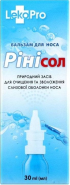 Бальзам-спрей LekoPro Рінісол для очищення та зволоження слизової оболонки носа 30 мл